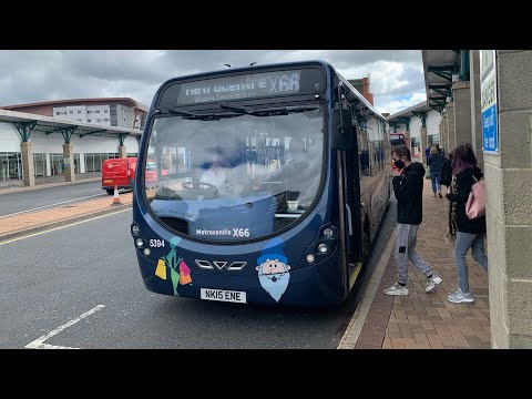 Go North East Wright streetlite Max 5394 X66 Metrocentre to Gateshead