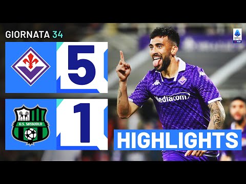 Video highlights della Fiorentina vs Sassuolo (5 a 1) - Giornata 34 - Fantacalcio e fantamedie