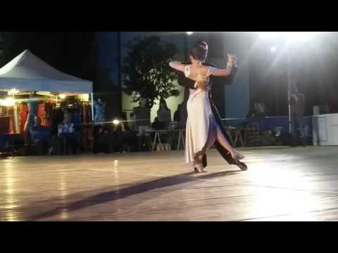  Griselda Bressan  and  Stefano Gambarotto  are  dancing  at  Elba Tango Festival  in  2016