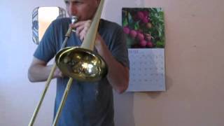 Me trying to play a hard Urbie Green Trombone Solo (Just One Of Those Things)