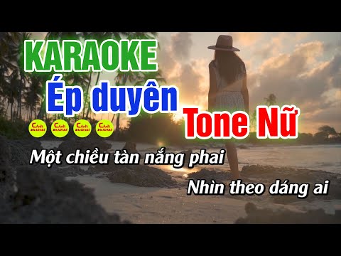 Karaoke Tone nữ | Ép duyên | Yubibo ft Nam Anh | Karaoke nhạc hay