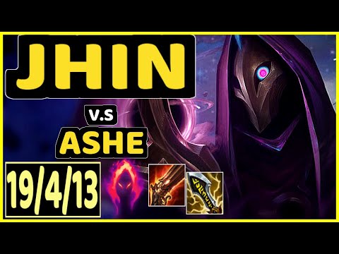 JHIN vs ASHE - 19/4/13 KDA BOTTOM ADC GAMEPLAY - EUW Ranked MASTER