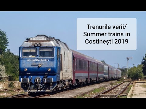 Trenurile verii/Summer trains in Costinesti railway station, september 2019 (Part 1)