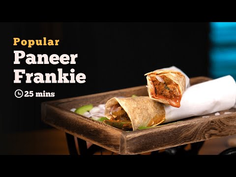Paneer Frankie Recipe With Simple Steps | Paneer Wrap | Simple & Tasty Paneer Kathi Roll | Cookd