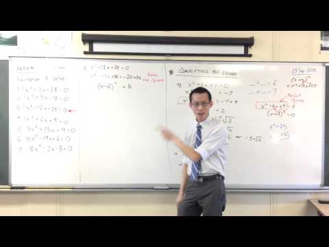 Completing the Square (2 of 2: Example)