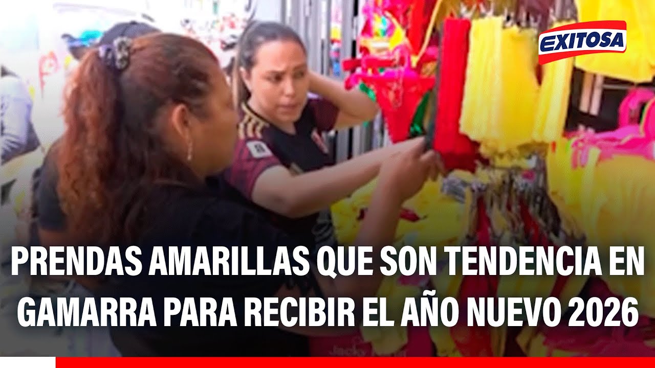 🔴🔵 Prendas amarillas que son tendencia en Gamarra para recibir el Año Nuevo 2026