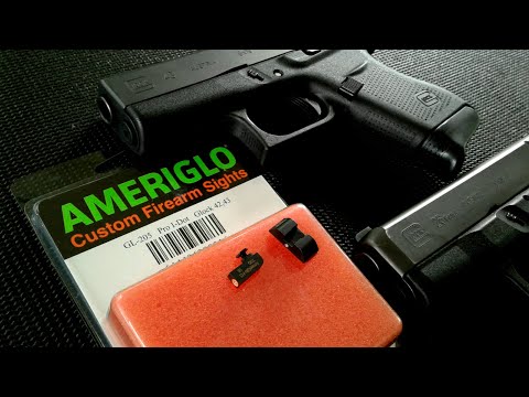 Glock 43: Wearing Glock 42 Trijicon Night Sights