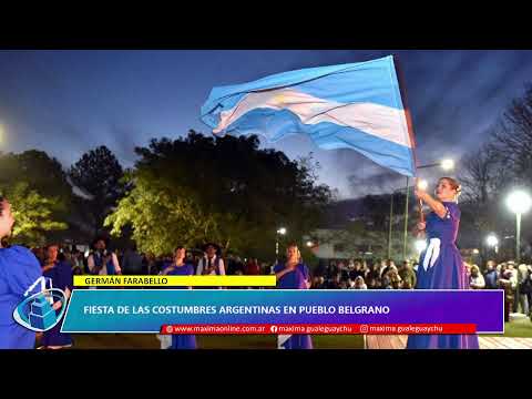 Germán Farabello.  Fiesta de las Costumbres Argentinas en Pueblo Belgrano
