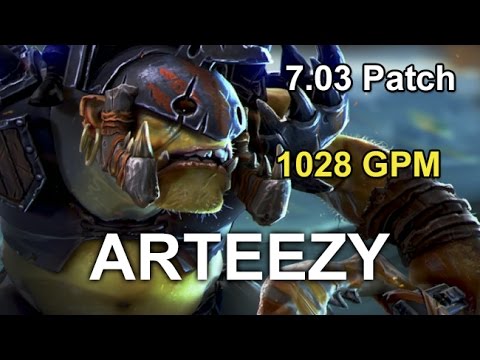 Arteezy Alchemist | free farm = fast GG | 7.03 Full Game