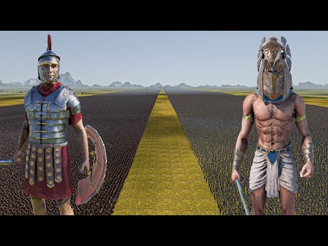 500.000 ROMANS vs 500.000 EGYPTIAN WARRIORS - Ultimate Epic Battle Simulator 2 UEBS 2
