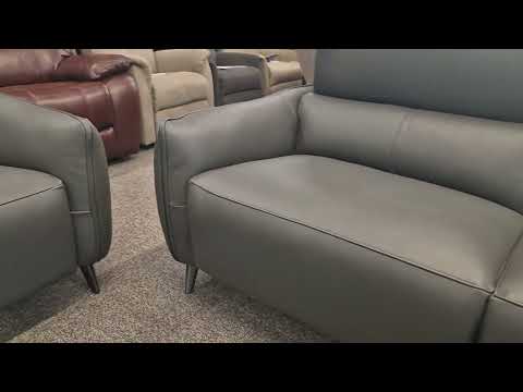 Furniture Village Domicil Maddox 3 Seater & 2 Seater Leather Sofas