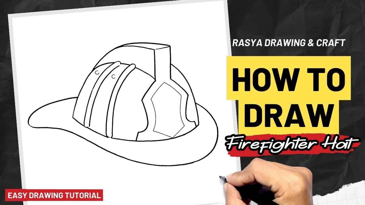 How to draw Firefighter Hat