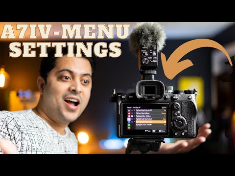 Sony A7IV Menu SetUp - Full Tutorial for Beginners or first time Sony users
