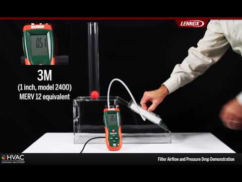 Filter Airflow and Pressure Drop Demonstration
