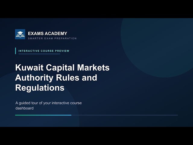 Preview of CISI Kuwait - CMA Rules and Regulations