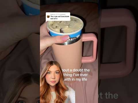 Day 4 of having a Stanley… #stanleycup #icecream #lifehack