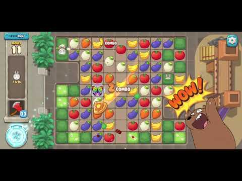 We Bare Bears Match3 Repairs Level 1561 - No Boosters