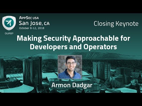 Image thumbnail for talk Making Security Approachable for Developers and Operators