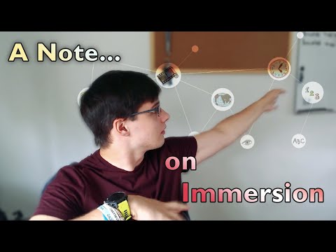 A Note on Immersion and Habits vs Goals (wrt Japanese Language Learning)