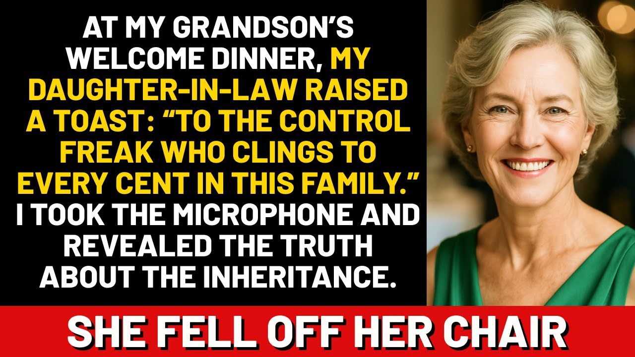 My daughter-in-law called me controlling at the family dinner. I took the microphone and told the