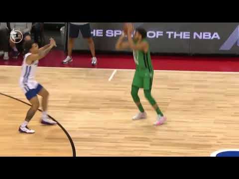 Justin Jackson looking like Jaren Jackson with his DEEP Three!