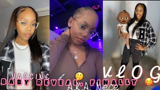 Download the video "VLOG : Meet My Niece (BABY REVEAL) | Vaccine ??? | Shop With Me + BIRTHDAY DINNER"