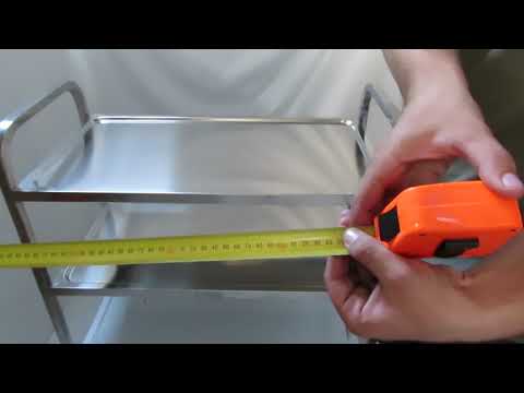 Stainless steel plate serving trolley, size/dimension: 12 x ...