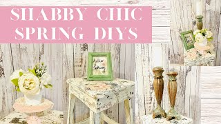 NEW SHABBY CHIC SPRING DIYS | THRIFT FLIPS AND DOLLAR TREE DIYS
