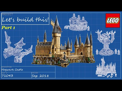 Let's build this live! - LEGO Harry Potter 71043 - Hogwarts Castle - Part 1
