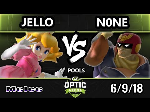 Optic Arena SSBM - Jello (Peach) Vs. ALG | n0ne (Captain Falcon) Smash Melee Pools