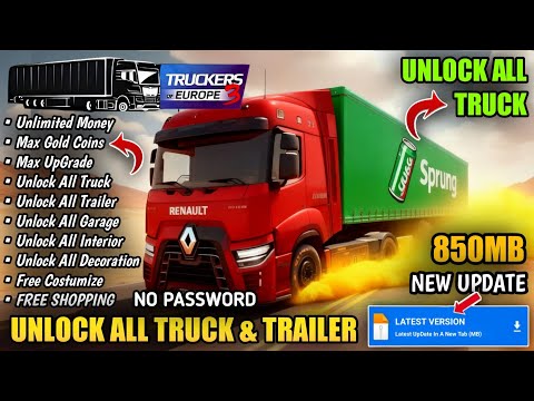 Truckers Of Europe 3 Mod Apk 0.7.3 | Unlimited Money, Unlock All Truck | 21, Dec, 2025