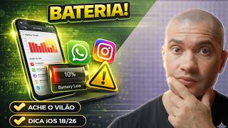 COMO VER QUAIS APLICATIVOS ESTÃO GASTANDO MAIS BATERIA no iPhone em 2026 (IOS 26/27)