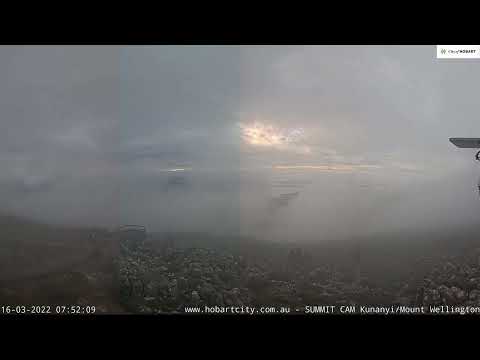 16th of March 2022 - kunanyi / Mount Wellington - Hobart Tasmania Australia Daily 4K Time-lapse