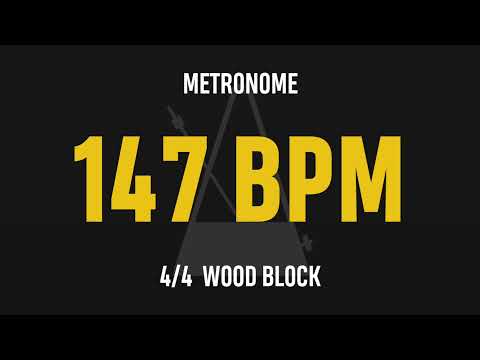 147 BPM 4/4 - Best Metronome (Sound : Wood block)