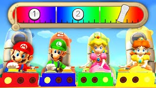 Mario Party 9 Free Play - Peach vs Daisy vs Mario vs Luigi - Master Difficulty