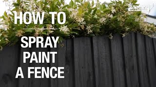 How to Spray Paint a Fence - Fence Painting Tips from Bunnings Warehouse