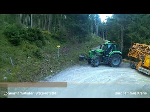 Krantransport Brixen i. Thale Lohnunternehmen Wagenstetter Berghammer Krane