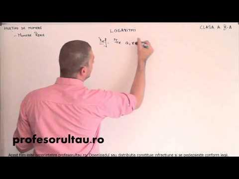 7   Multimi de numere   numere reale   logaritmi   partea 1 - profesorultau.ro