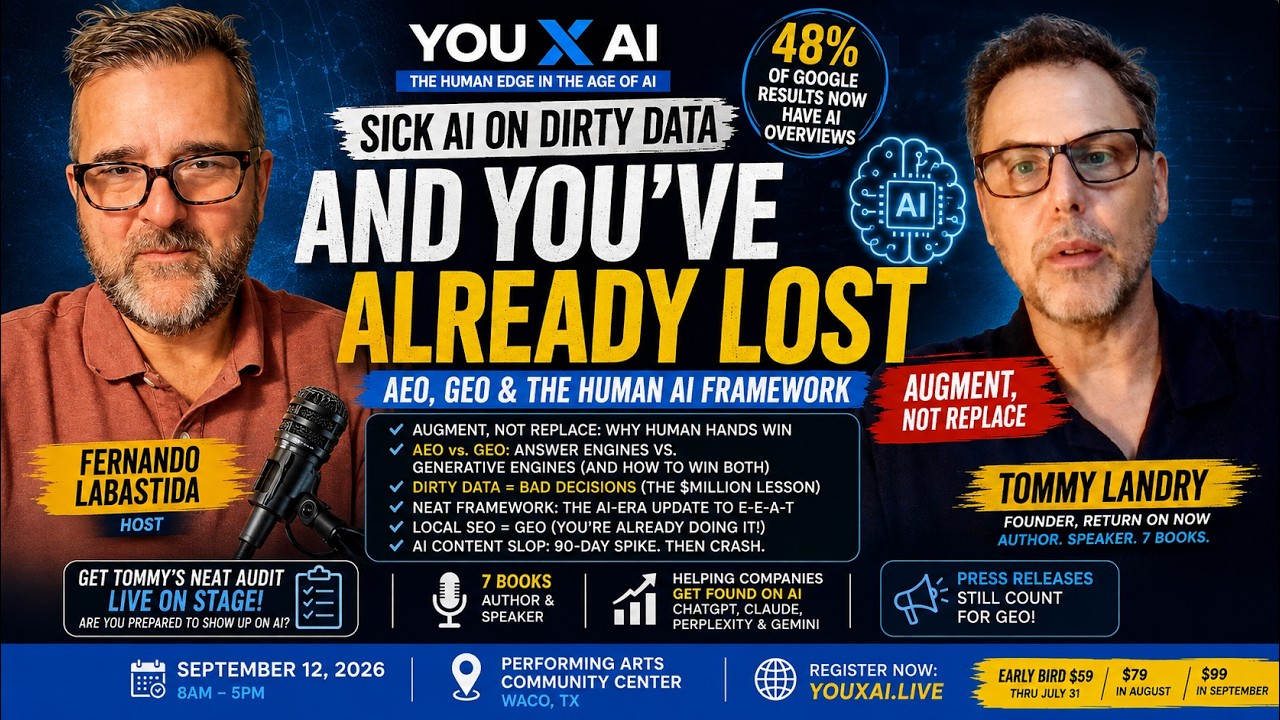 "Sick AI on Dirty Data and You've Already Lost" Tommy Landry on AEO, GEO, and the Human AI Framework