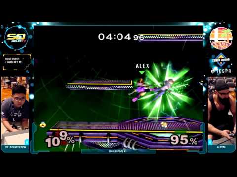 UCSD Super Triweekly #2 - Singles Pool 4 WF: TG | Devastation vs. Alex19 - SSBM