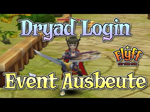 Flyff - Dryad Mai Login Event Ausbeute, gratis Scroll of Change Awakening, Protects, Powerups
