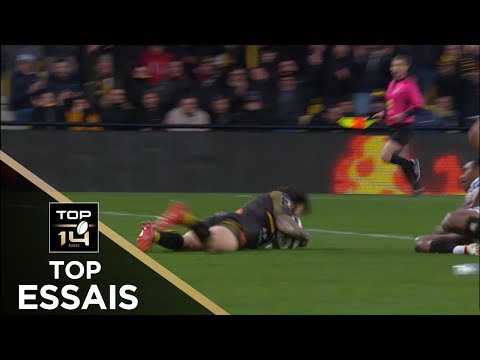 TOP Essais de la J12– TOP 14 – Saison 2019-2020