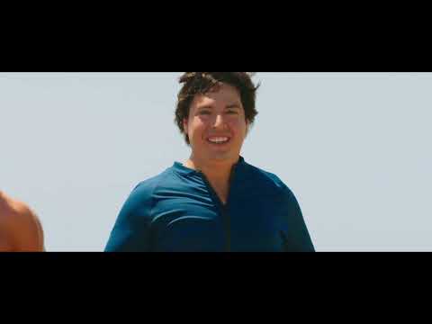 Baywatch official trailer: the lifeguard squad sprinting in slow motion along the beach, playfully telegraphing the film’s swagger