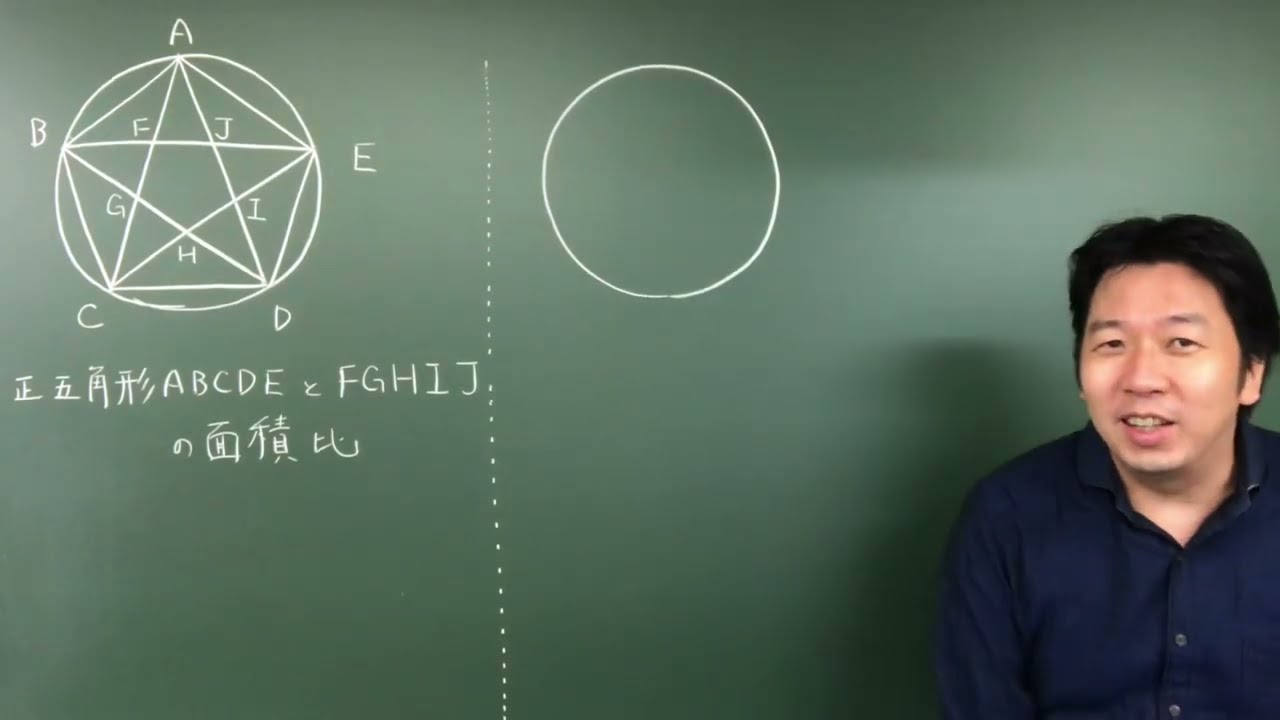 正五角形面積比
