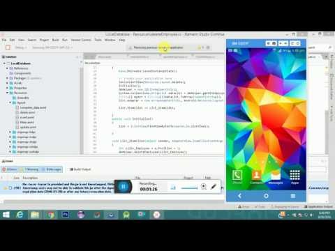 Xamarin Android Sqlite Database Example
