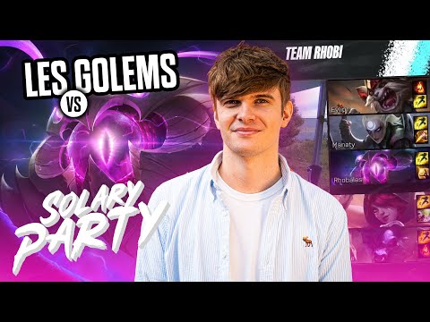 RHOBALAS : SOLARY PARTY | POV PERSO + VOCAL VS LA TEAM GOLEMS - VEL'KOZ | LOL FR