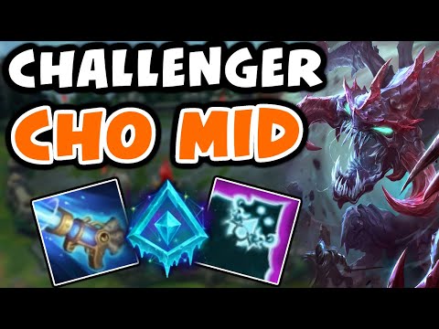 Challenger CHO'GATH MID Commentary | Glacial Augment Cho'gath - League of Legends