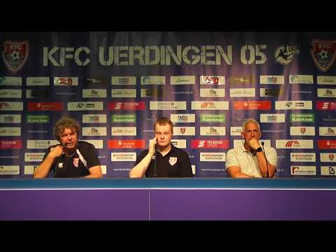 Uerdingerblock KFC Uerdingen - SV Meppen Pressekonferenz