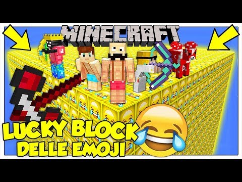 LA SFIDA DEI LUCKY BLOCK GIGANTI DELLE EMOJI! - Minecraft ITA
