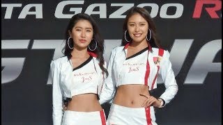 TGRF2018⑥  恵里花(@erikatweet17)さん 澤井玲未(@sawairemi)さん 2018Jms GARAGE GIRLS レースクイーン PRステージ